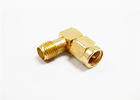 China 90 Degree Cable TV Connector Copper SMA Male To SMA Female Adapter supplier