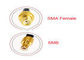 Weatherproof SMB RF Coaxial Connectors , SMB Male To SMA Female SMB Antenna Connector supplier