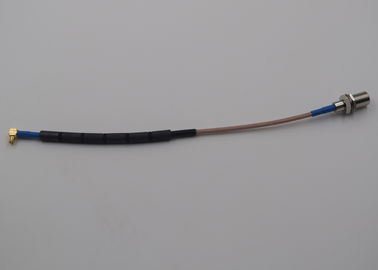 China 75 OHM F Female To MCX Male RF Cable Assembly With RG-179 Dual Shield Cable supplier