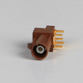 China Post Terminal PCB Mount Fakra Connector Male 4 Stud For Analog Radio 335V supplier