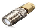 China Alloy Steel SMA RF Connector SMA Male to F Female Adapter Low Reflection supplier