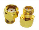 China Gold Plating RF Coaxial Connectors SMA Male to Female Adapter 50 Ohm 1.9 VSWR supplier