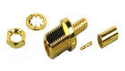 China High Performance Brass Bulkhead Coax Connectors , MMCX Straight Crimp Connector supplier