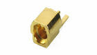 China Gold Plated MMCX RF Coaxial Connectors , Straight Edge Mount Jack Female Connector supplier