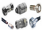 China High Frequency Silver RF Coaxial Connectors N Type For Feeder Line Cable supplier