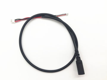 China Black PVC Molding Type Power Cable Assembly 28AWG / 22AWG Wine DC Jack 3.5*1.35 supplier
