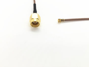 China Mini PCI To SMA Male Pigtail Antenna Wi - Fi Coaxial RG -178 Low Loss Cable supplier