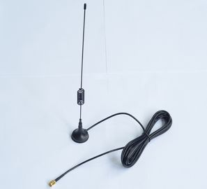 China GSM Magnetic Mount Antenna / 3G External Antenna RG 174 Cable Length 3 Meters With SMA Connector supplier