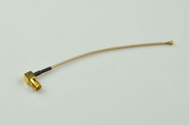 China RF Cable SMA Female Right Angle To UFL connector With RG 178 Coaxial Cable supplier