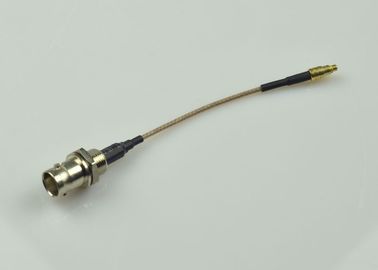 China Low Loss BNC Female To MMCX Male Straight Connector RF Coaxial Cable Assembly supplier