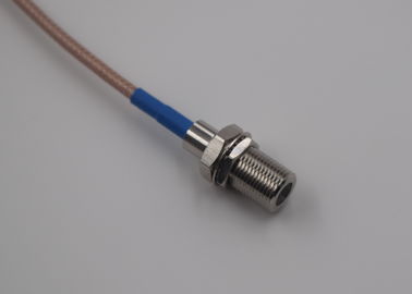 75 OHM F Female To MCX Male RF Cable Assembly With RG-179 Dual Shield Cable supplier