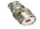 Straight Wheel BNC Male to UHF Female Adapter SO239 PL259 Radio Frequency Connectors supplier