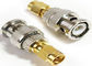 Coaxial RF Aerial Connector SMA Male To BNC Male Adapter With Nickel Plating supplier