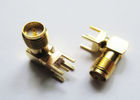 RP Reverse SMA RF Coaxial Connectors Right Angle PCB Receptacle for 1.32 mm  Cable supplier