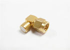 90 Degree Cable TV Connector Copper SMA Male To SMA Female Adapter supplier