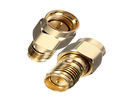 Gold Plating RF Coaxial Connectors SMA Male to Female Adapter 50 Ohm 1.9 VSWR supplier