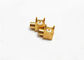 Miniature MMCX PCB RF Coaxial Connectors , Right Angle Aerial Connector supplier