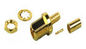 High Performance Brass Bulkhead Coax Connectors , MMCX Straight Crimp Connector supplier
