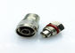 High Frequency Silver RF Coaxial Connectors N Type For Feeder Line Cable supplier