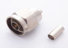 Crimp Straight GR 214 Wireless Satellite To Aerial Connector N Type Male Plug supplier