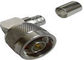 6 Ghz Male N Type RF Connector , Crimp Right Angle Coax Connector Vibration Resistance supplier