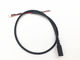 Black PVC Molding Type Power Cable Assembly 28AWG / 22AWG Wine DC Jack 3.5*1.35 supplier