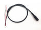 Black PVC Molding Type Power Cable Assembly 28AWG / 22AWG Wine DC Jack 3.5*1.35 supplier